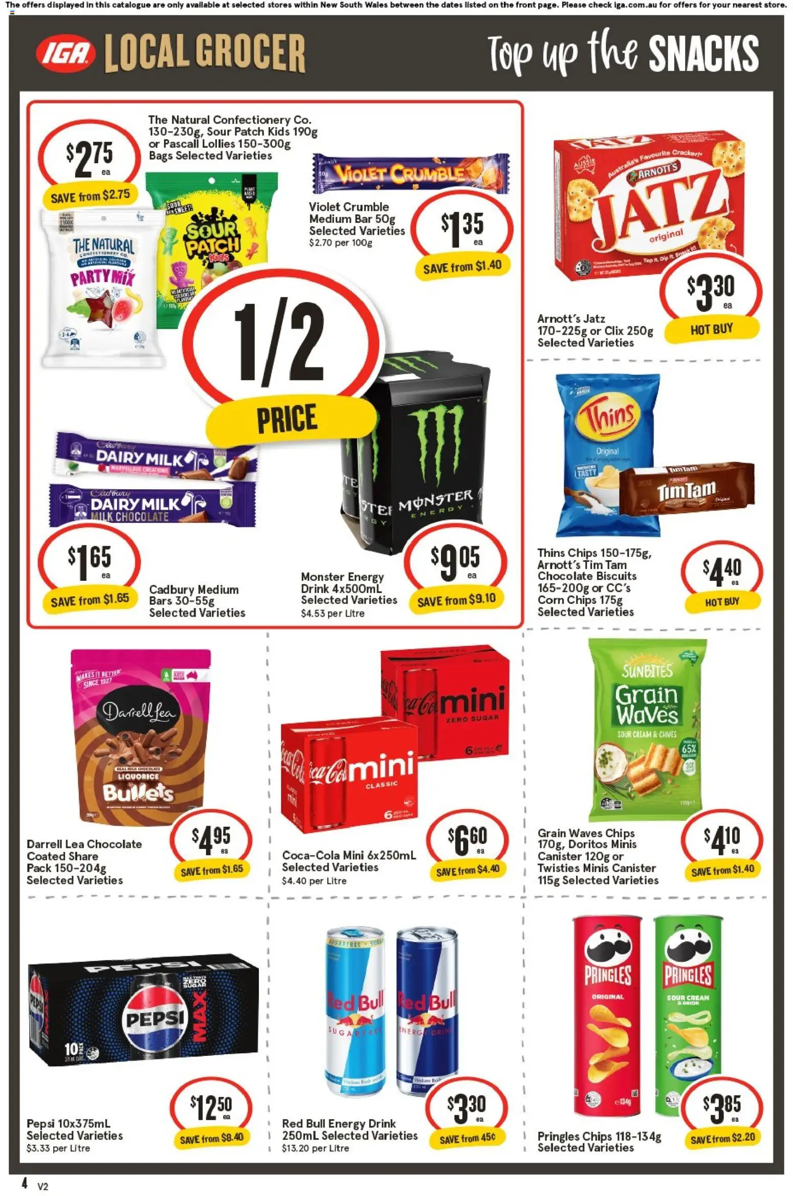 IGA catalogue - valid from 18.02.2026 | Page: 4 | Products: Dairy, Sour cream, Chips, Biscuits IGA catalogue - valid from 18.02.2026 | Page: 4 | Products: Dairy, Sour cream, Chips, Biscuits