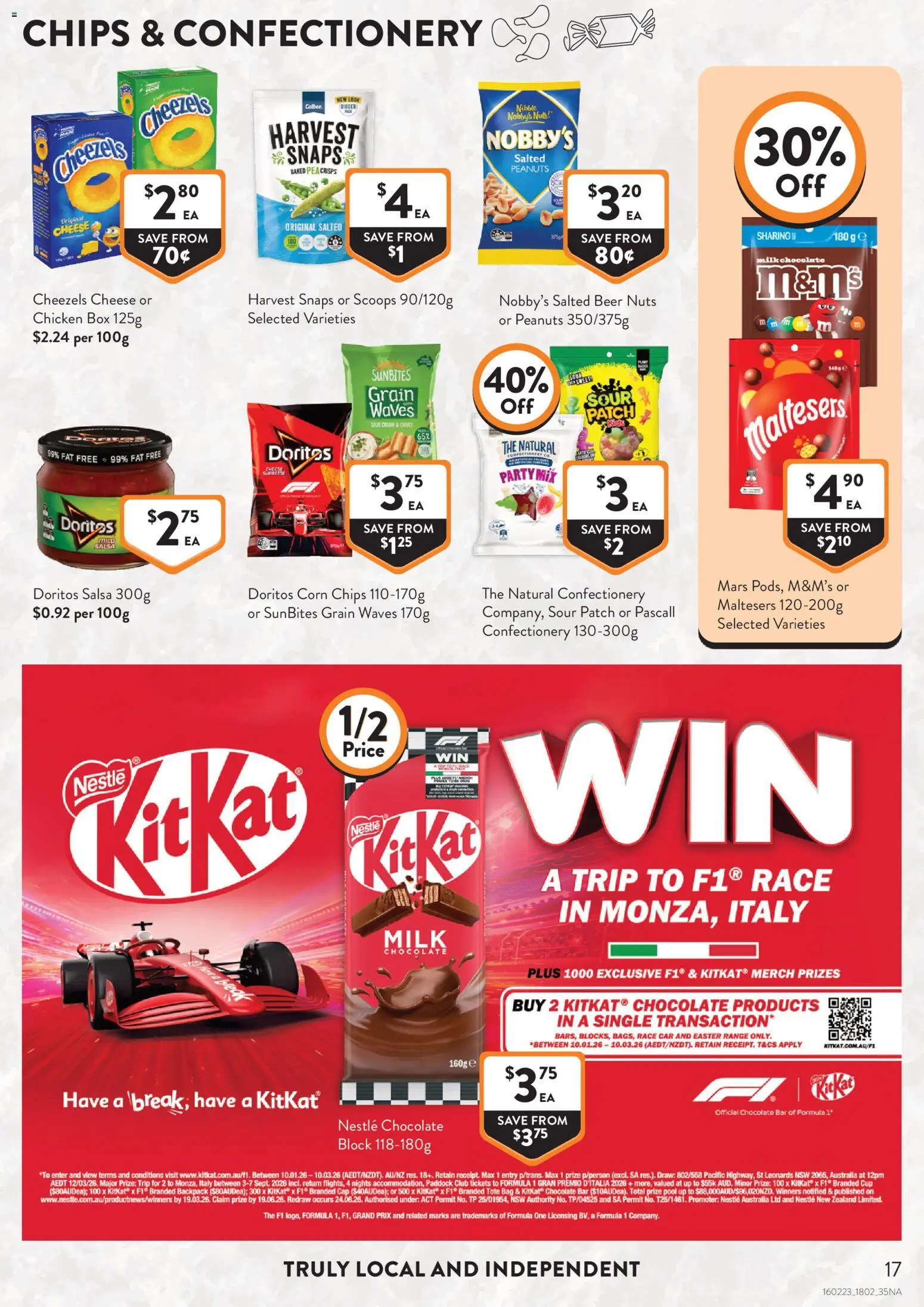 Foodworks catalogue - valid from 18.02.2026 | Page: 17 | Products: Milk, Beer, Sour cream, Cap