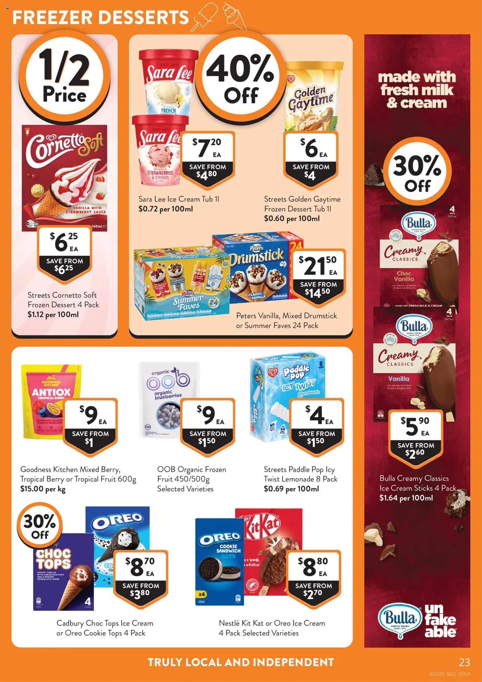 Foodworks catalogue - valid from 18.02.2026 | Page: 23 | Products: Dairy, Chips, Cream, Blueberries