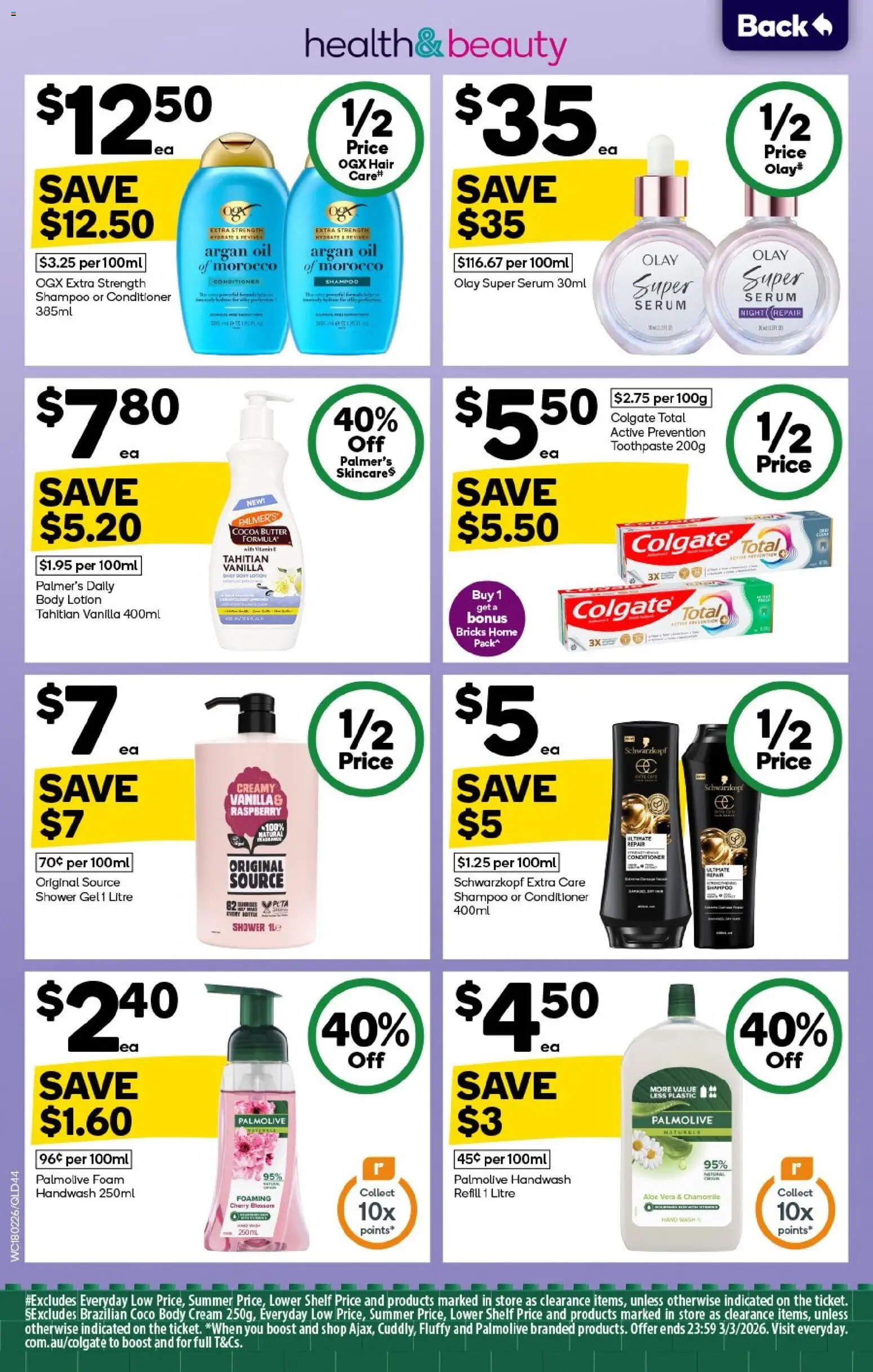 Woolworths catalogue - valid from 18.02.2026 | Page: 42 | Products: Shampoo, Oil, Raspberry, Hand wash