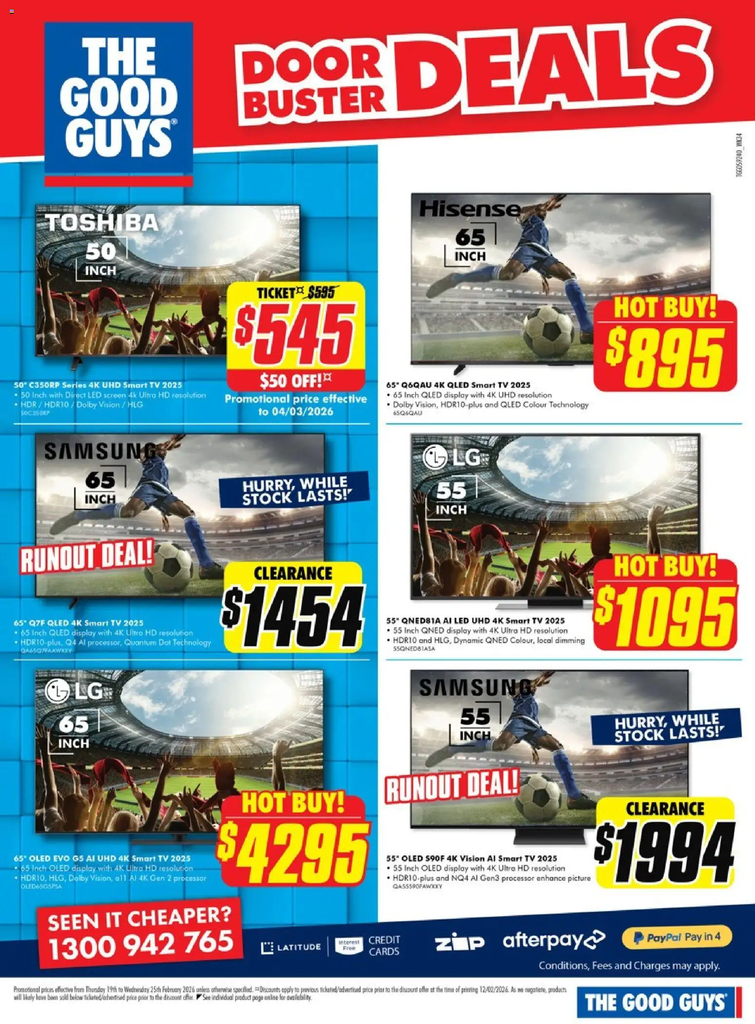 The Good Guys catalogue - valid from 18.02.2026 | Page: 6 | Products: Door, Picture, Smart tv, Screen