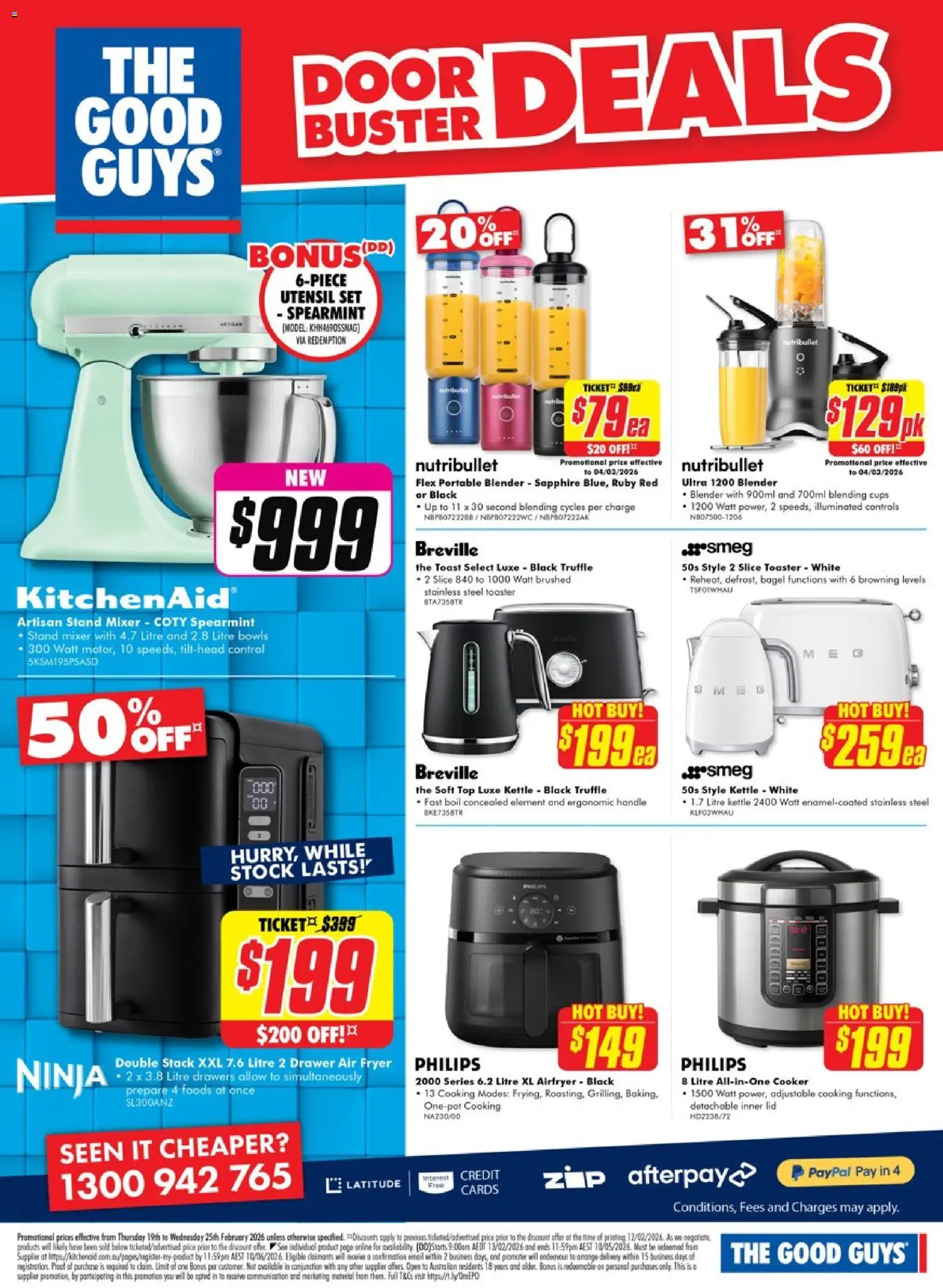 The Good Guys catalogue - valid from 18.02.2026 | Page: 12 | Products: Ergonomic, Blender, Portable, Mixer