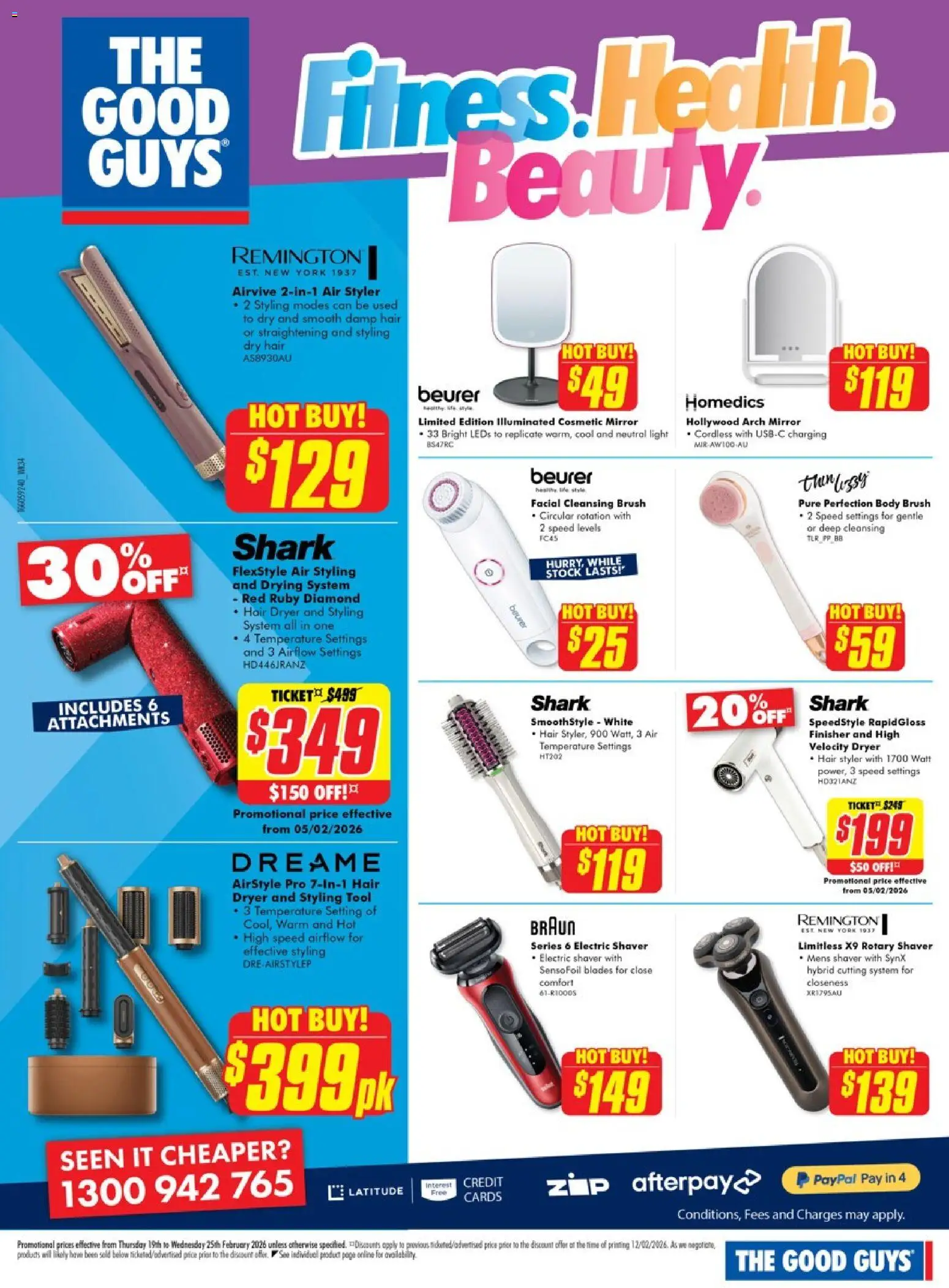 The Good Guys catalogue - valid from 18.02.2026 | Page: 13 | Products: Mirror, Diamond, Light, Brush