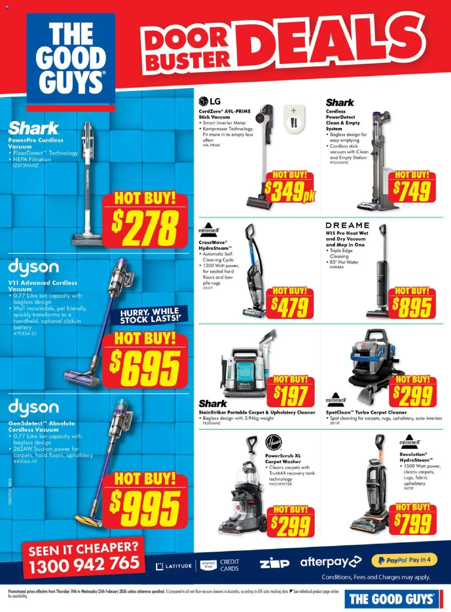 The Good Guys catalogue - valid from 18.02.2026 | Page: 21 | Products: Door, Battery, Carpet, Portable