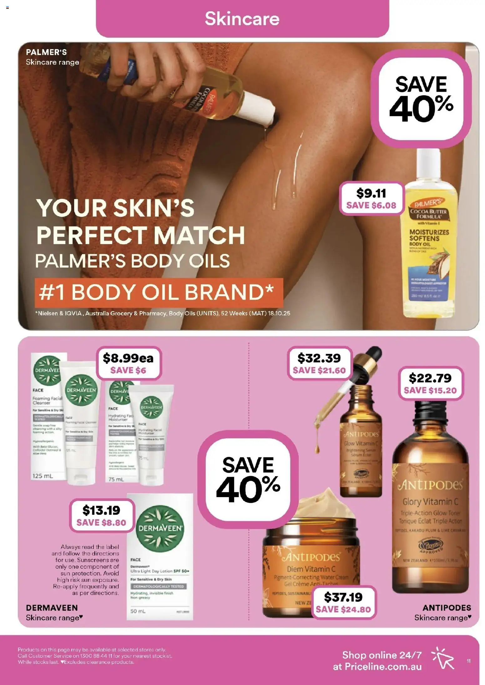 Priceline Pharmacy catalogue - valid from 19.02.2026 | Page: 11 | Products: Light, Butter, Cream, Lime