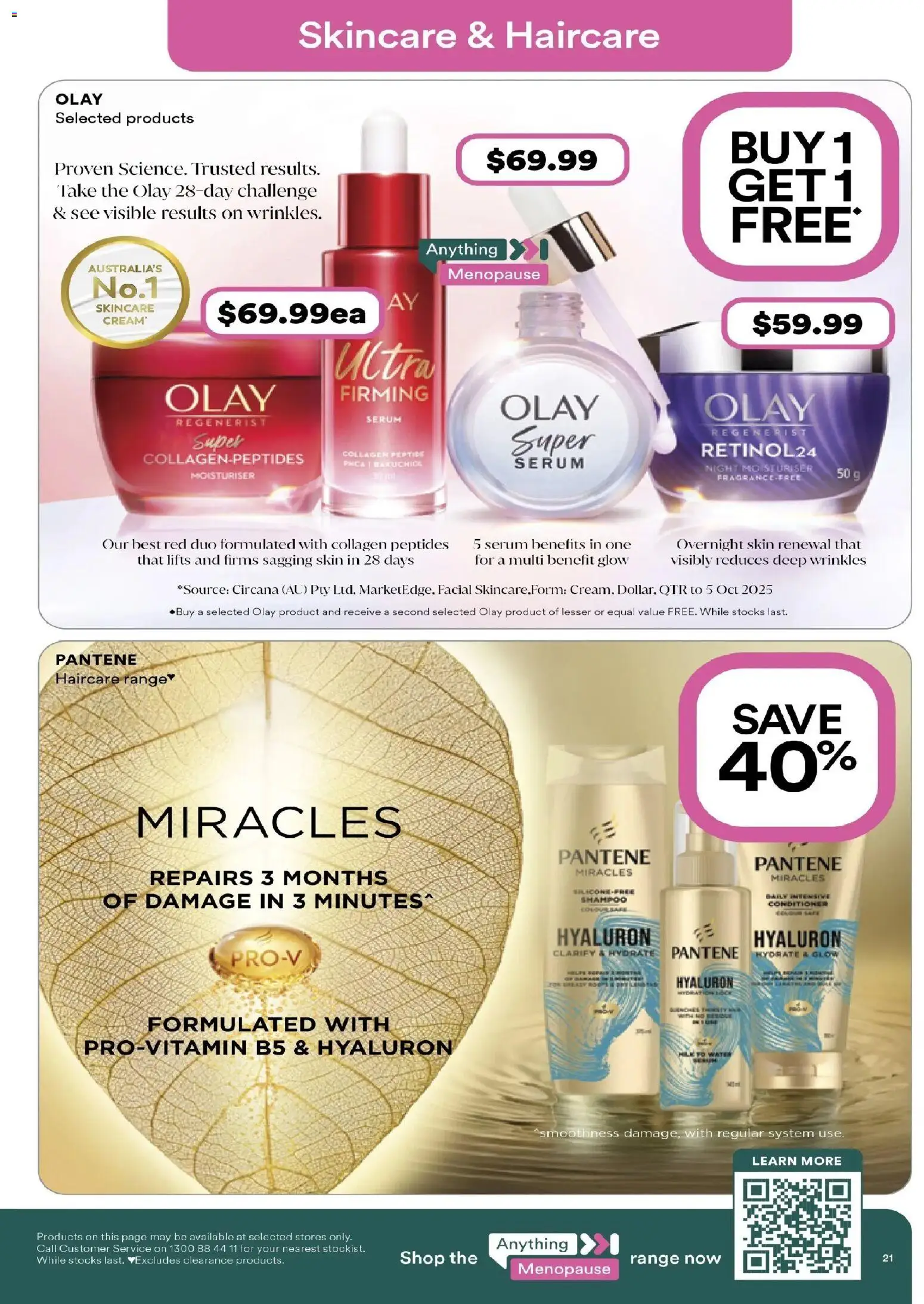 Priceline Pharmacy catalogue - valid from 19.02.2026 | Page: 21 | Products: Milk, Shampoo, Moisturiser, Collagen