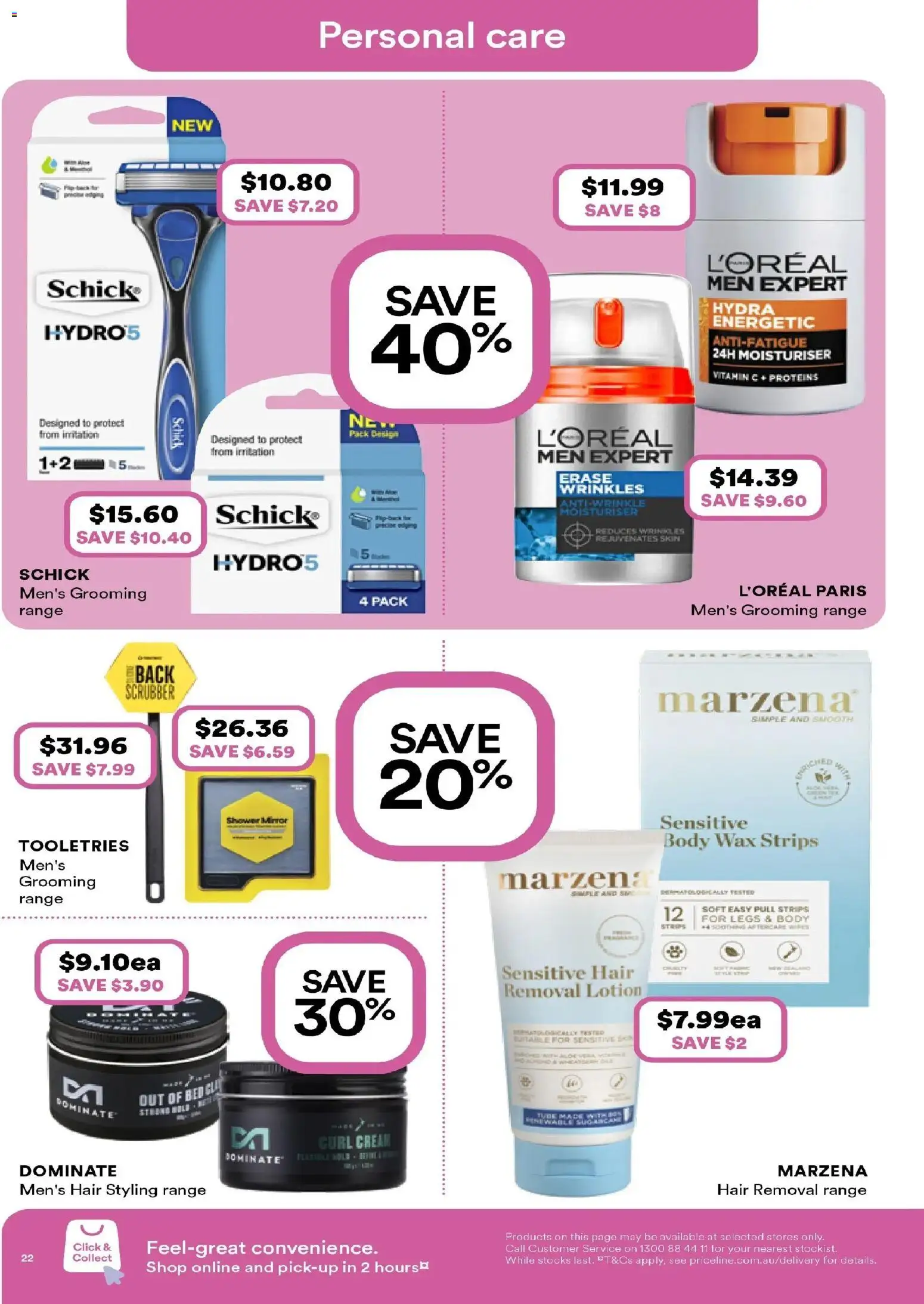 Priceline Pharmacy catalogue - valid from 19.02.2026 | Page: 22 | Products: Shower, Lotion, Hair removal, Vitamin