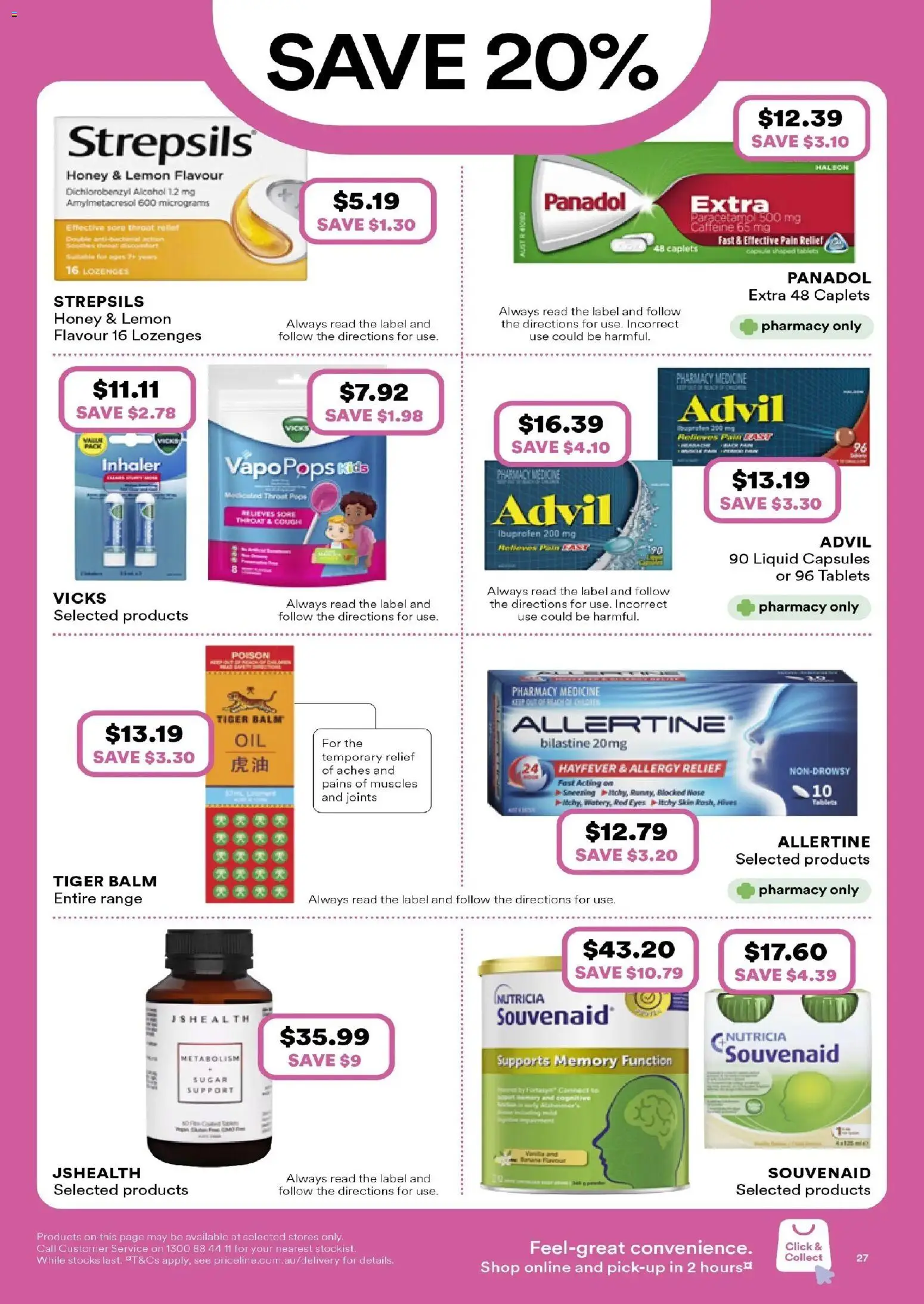 Priceline Pharmacy catalogue - valid from 19.02.2026 | Page: 27 | Products: Honey, Lemon, Tablets, Allergy