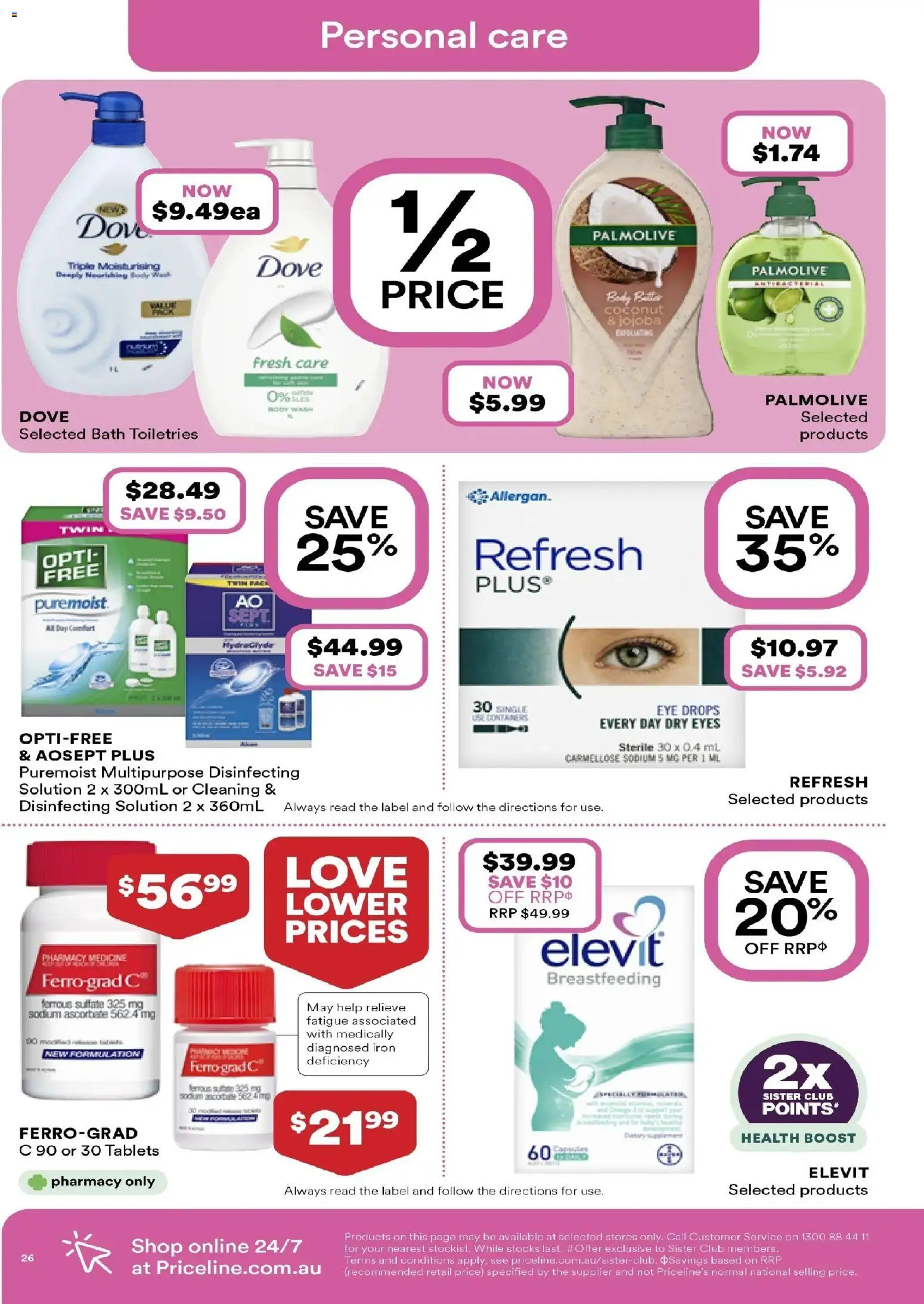 Priceline Pharmacy catalogue - valid from 19.02.2026 | Page: 26 | Products: Bath, Multipurpose, Iron, Tablets
