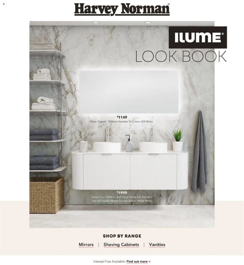 Harvey Norman – Ilume Look Book Guide – 05/02/2026 > weekly / monthly specials