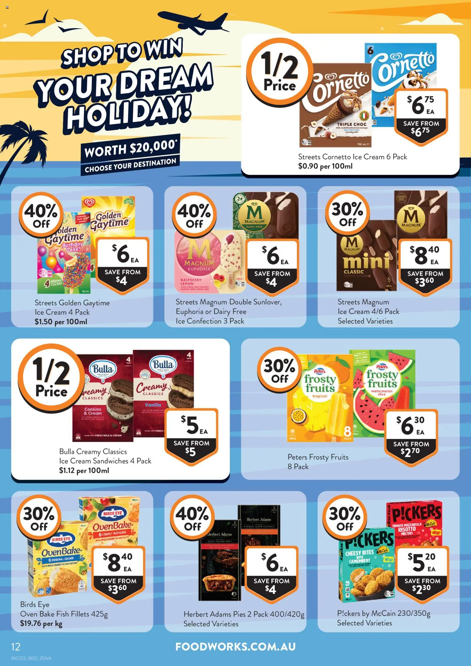 Foodworks catalogue - valid from 18.02.2026 | Page: 12 | Products: Lemon, Watermelon, Raspberry, Pies