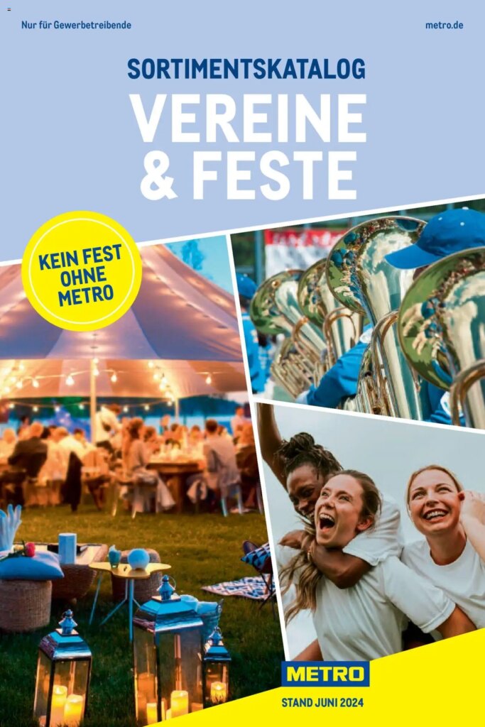 Metro Sortimentskatalog Vereine & Feste (ab 01.06.2024) zum Blättern