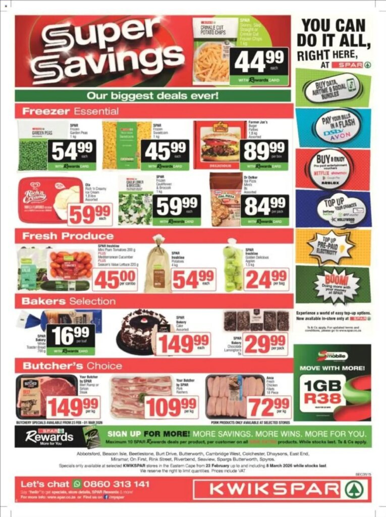 KWIKSPAR specials and catalogues Eastern Cape 23 February 5 KWIKSPAR specials and catalogues Eastern Cape 23 February
