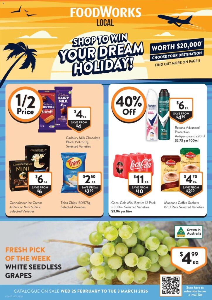 Foodworks Catalogue QLD 25 February weekly / monthly specials
