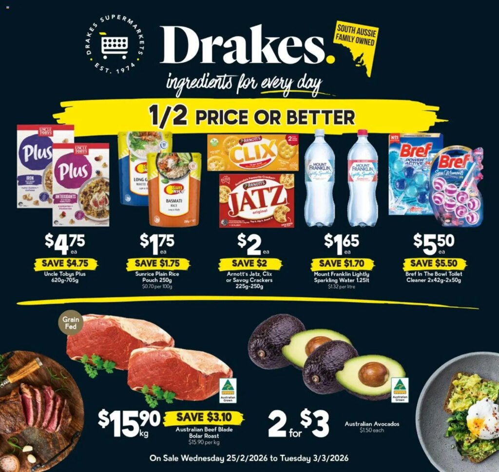 Drakes weekly specials catalogue 25 February
