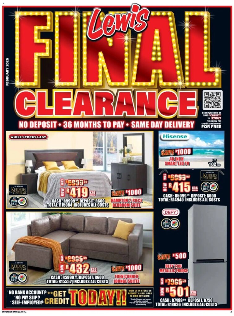 Lewis Stores Specials (23/02/2026 – 12/04/2026) Online