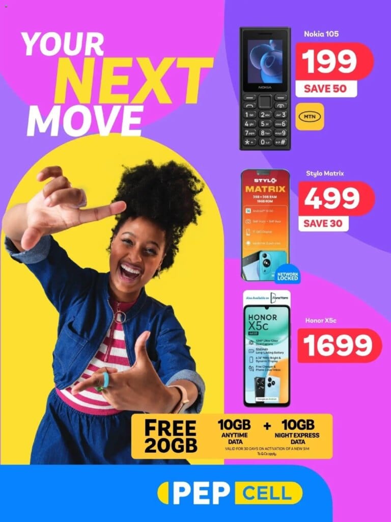 PEP Stores – Cell Specials (25/02/2026 – 24/03/2026) Online