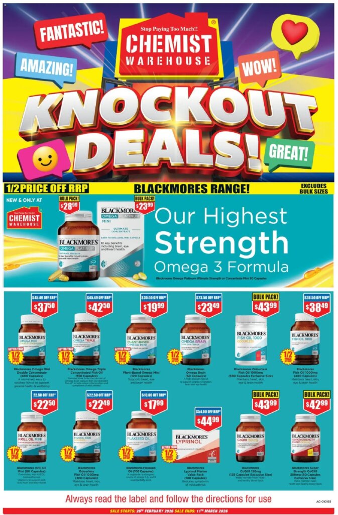Chemist Warehouse catalogue valid from 26/02/2026 > Online Australia 3 Chemist Warehouse catalogue valid from 26/02/2026 > Online Australia