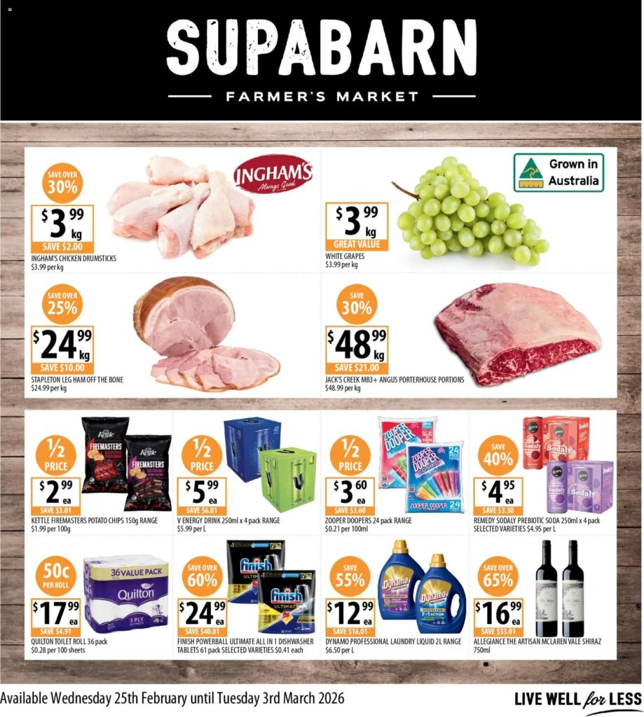 Supabarn Catalogue  – 25/02/2026 > weekly / monthly specials