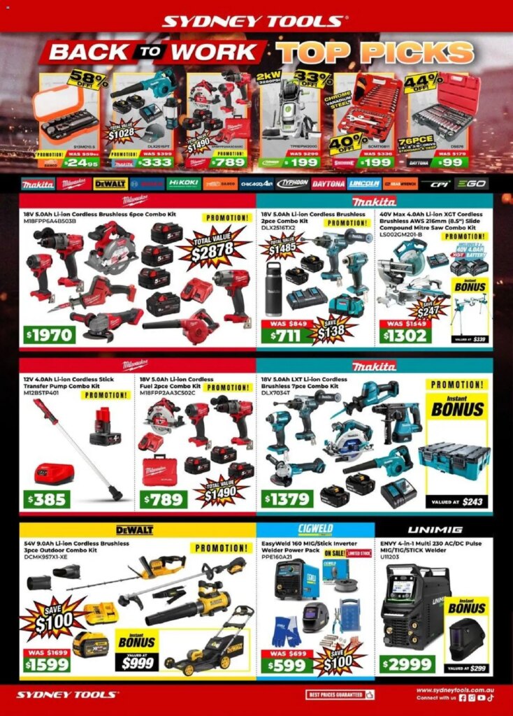 Sydney Tools Catalogue 02 February weekly / monthly specials