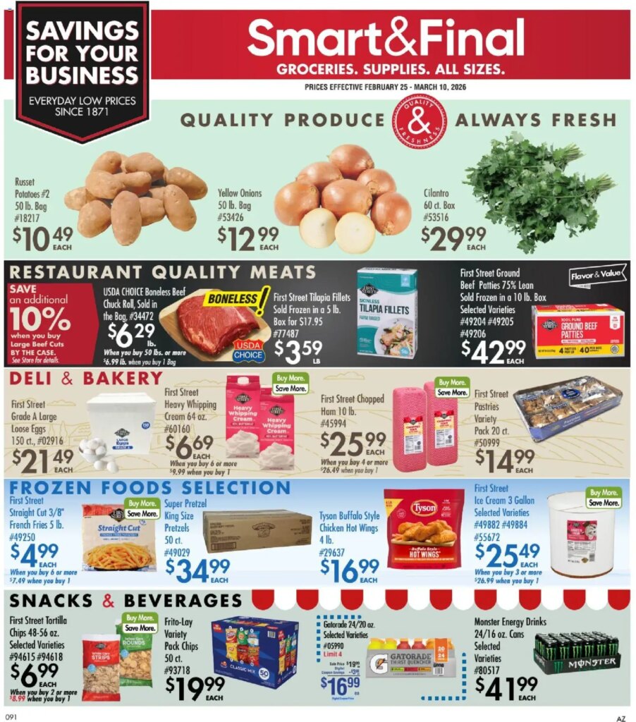 Business & Club 02/25 Smart and Final Weekly Circular Ad