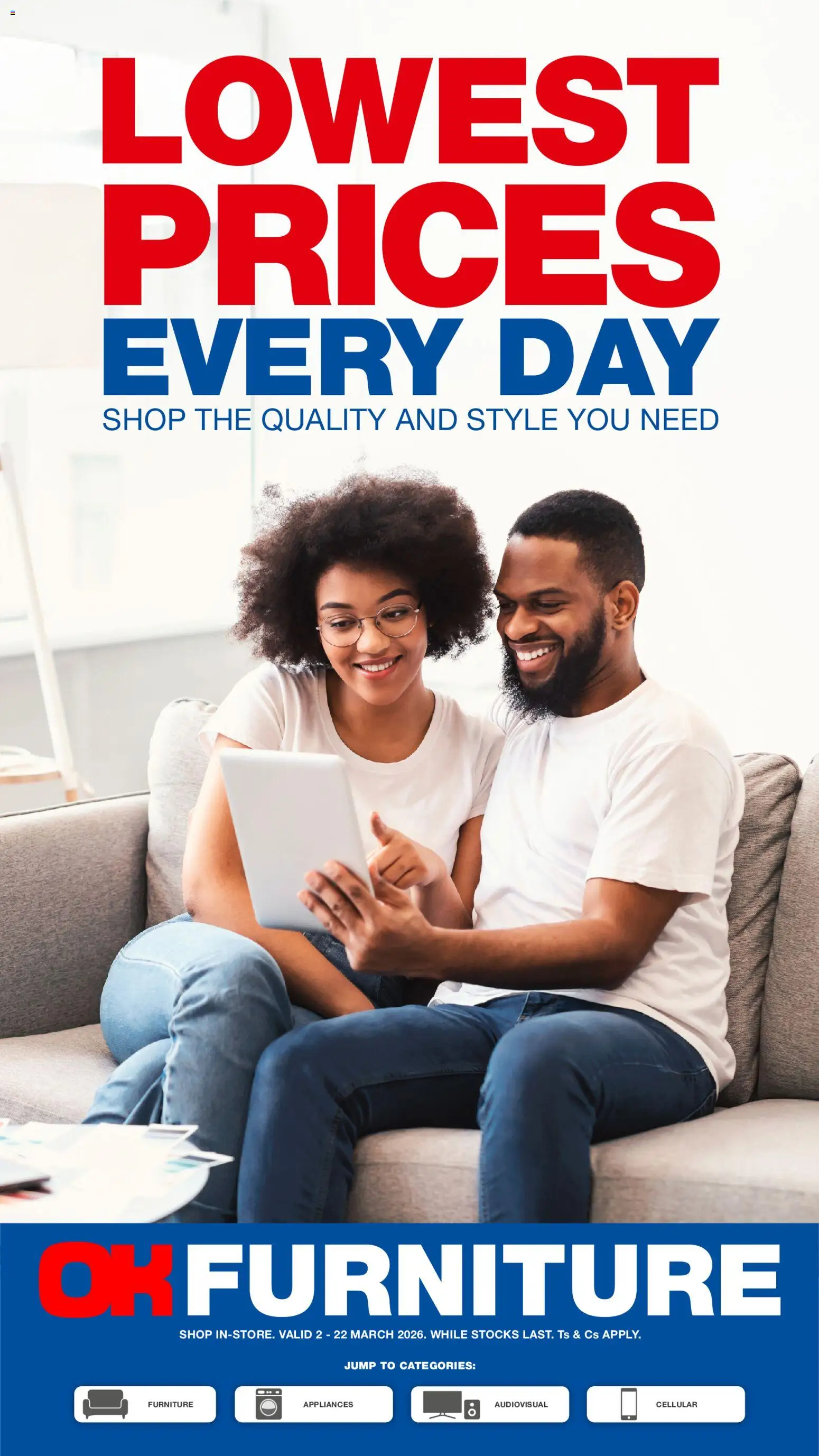 Ok Furniture Specials Online Catalogue Lowest Prices Every Day Catalogue 02/03/ 1