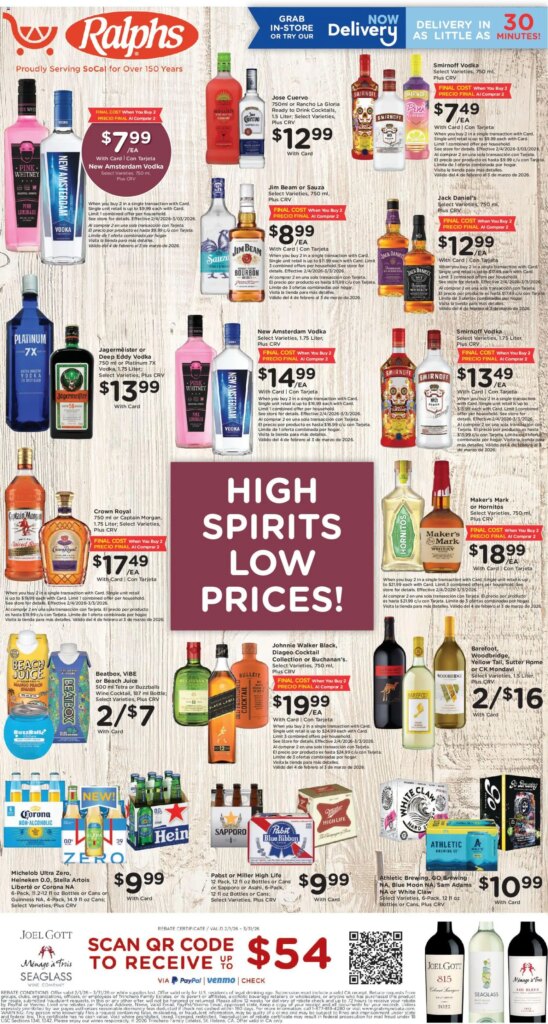 Ralphs Adult Beverage (02/25 – 03/03 2026) – Flyer