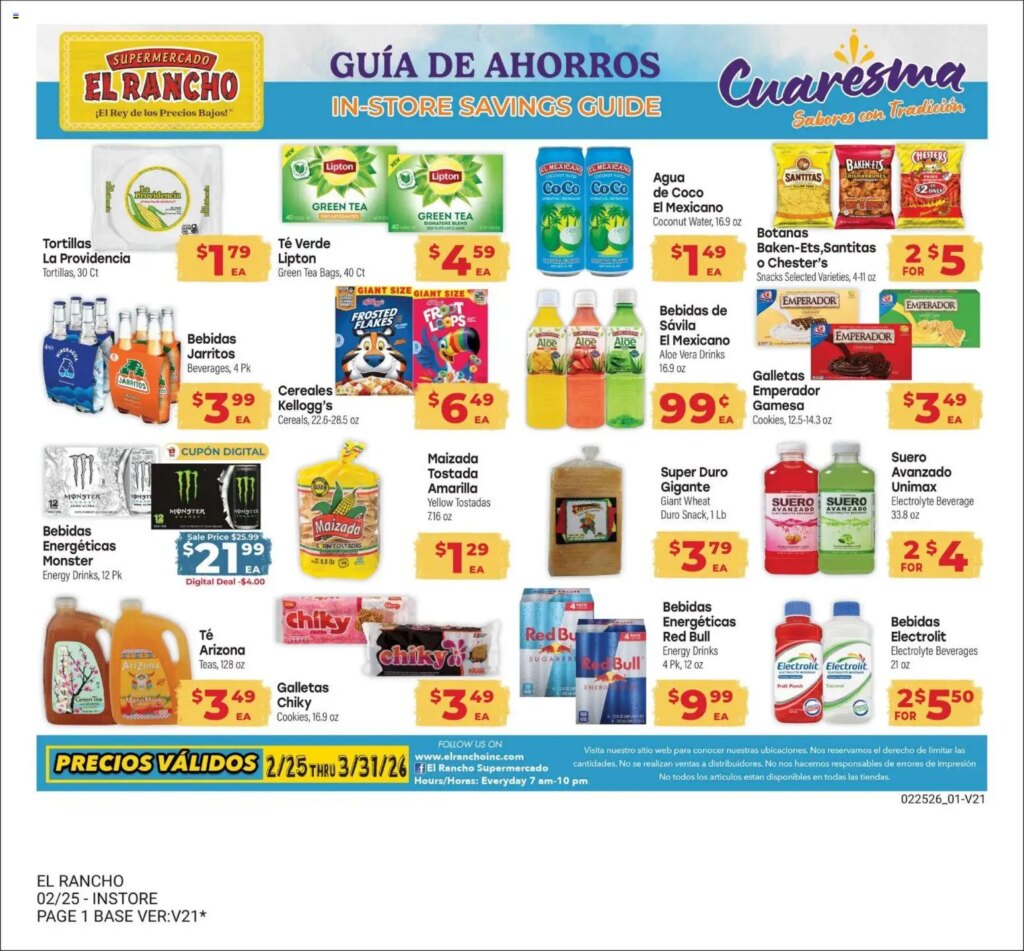 El Rancho Monthly Ad (03/03 – 03/31 2026) – Flyer
