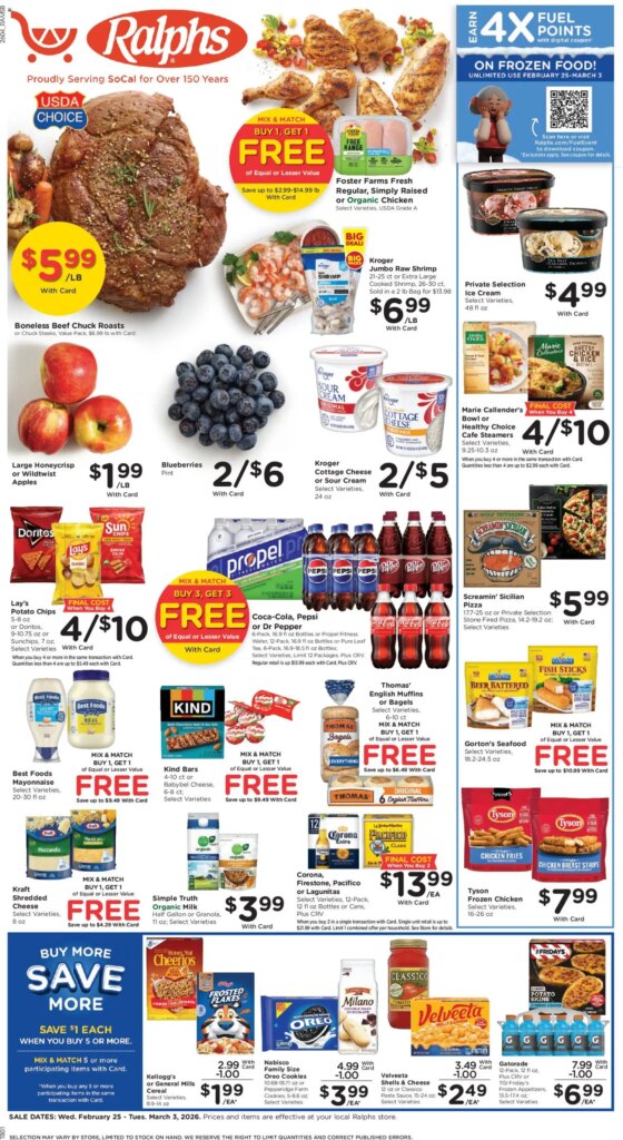 Ralphs Weekly Ad (02/25 – 03/03 2026) – Flyer