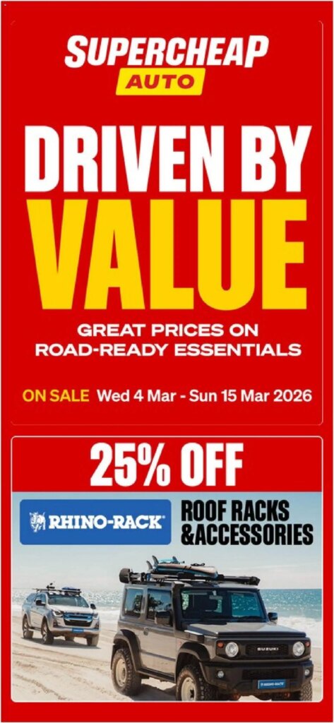 Supercheap Auto catalogue valid from 04/03/2026 > Online Australia