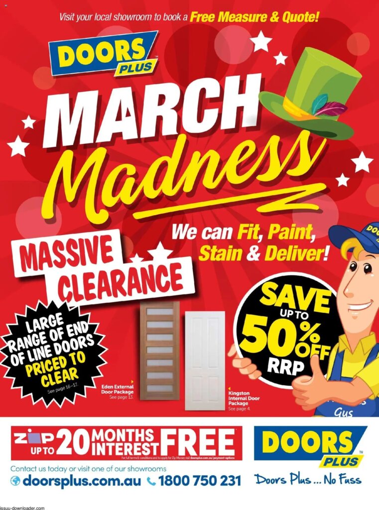 Doors Plus catalogue  – 03/03/2026 > weekly / monthly specials