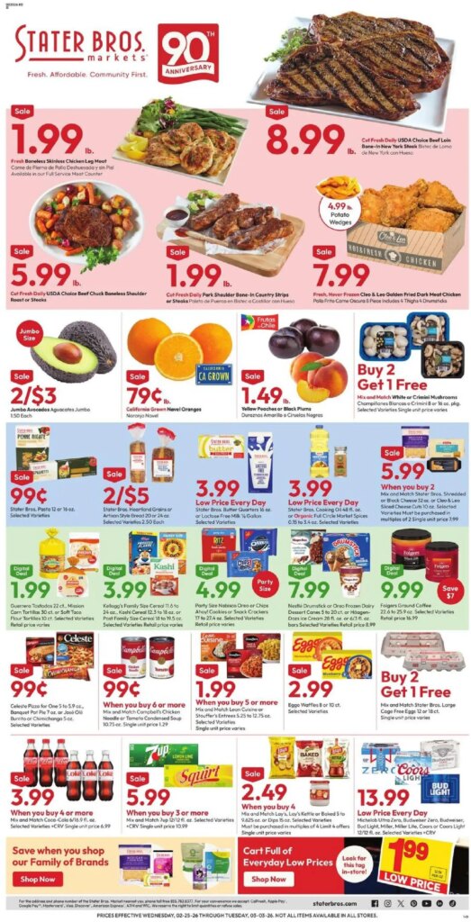 Stater Bros Weekly Ad (02/25 - 03/03 2026) - Flyer 1 Stater Bros Weekly Ad (02/25 – 03/03 2026) – Flyer