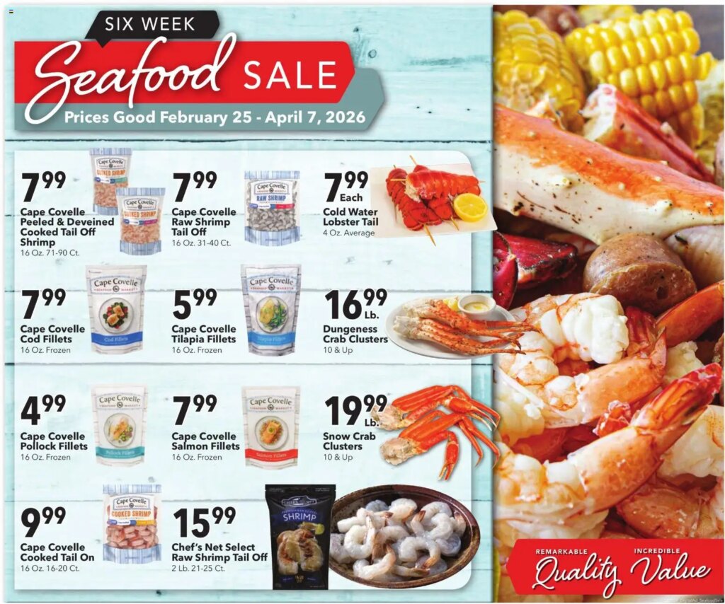 Coborn's Seafood Sale (02/25 - 04/08 2026) - Flyer 6 Coborn’s Seafood Sale (02/25 – 04/08 2026) – Flyer