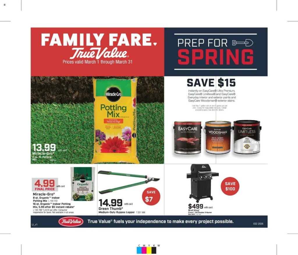 Family Fare True Value Ad (03/01 – 03/31 2026) – Flyer