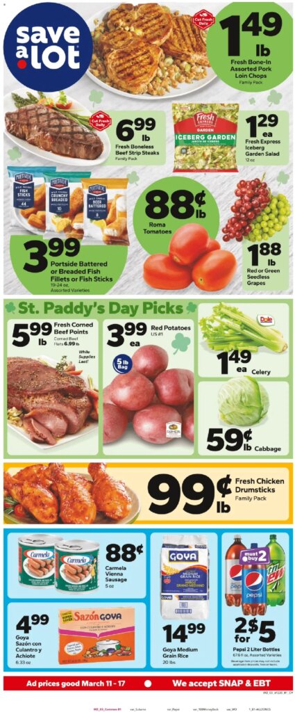 Save a Lot Weekly Ad (03/11 - 03/17 2026) - Flyer 2 Save a Lot Weekly Ad (03/11 – 03/17 2026) – Flyer