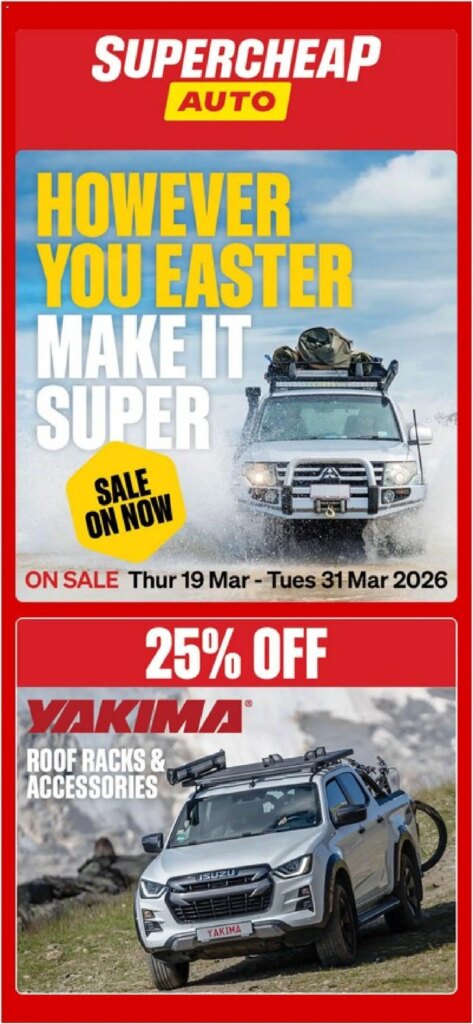 Supercheap Auto catalogue valid from 19/03/2026 > Online Australia