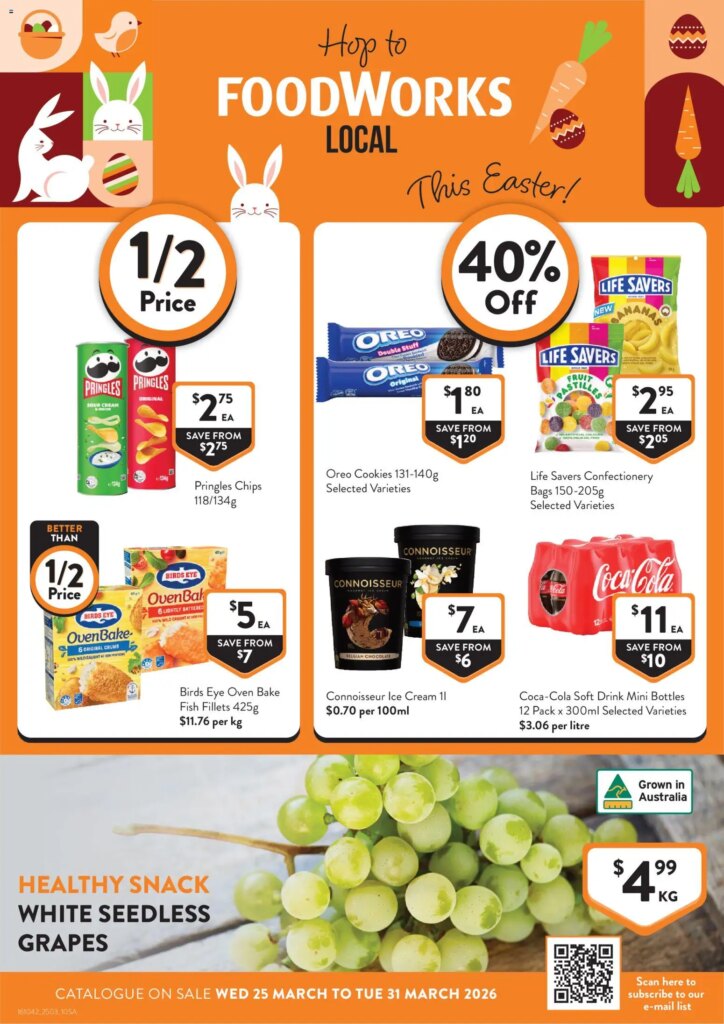 Foodworks catalogue SA – 25/03/2026 > weekly / monthly specials