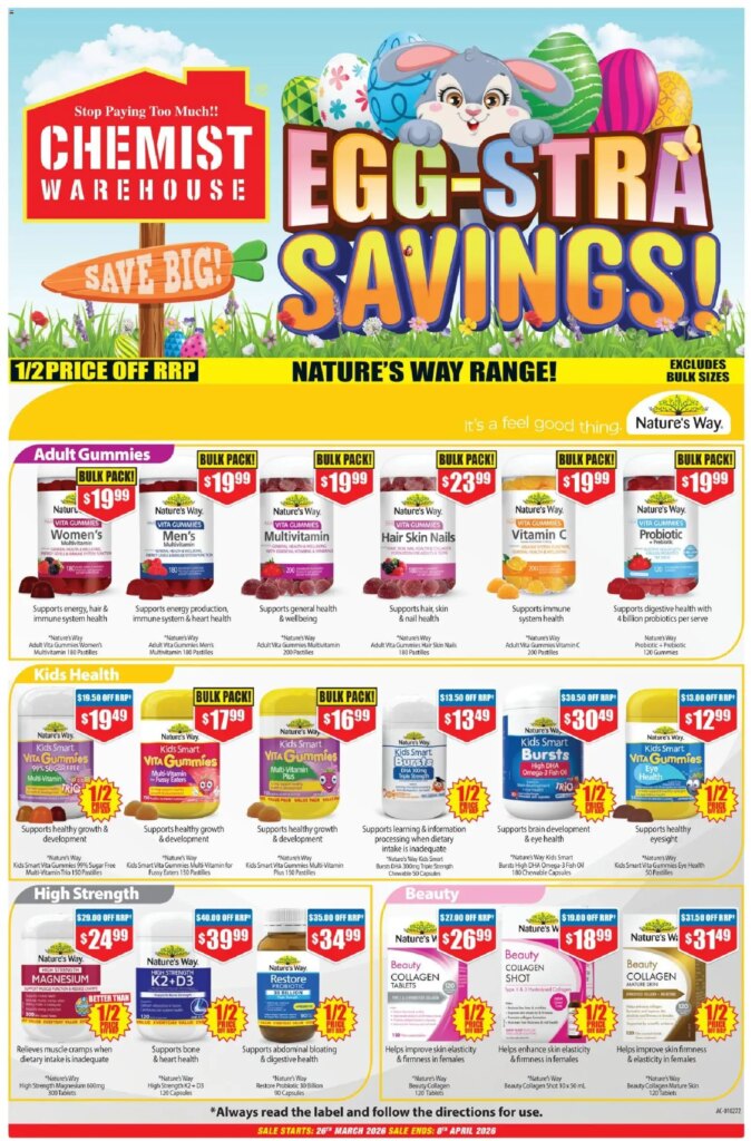 Chemist Warehouse catalogue valid from 26/03/2026 > Online Australia 2 Chemist Warehouse catalogue valid from 26/03/2026 > Online Australia