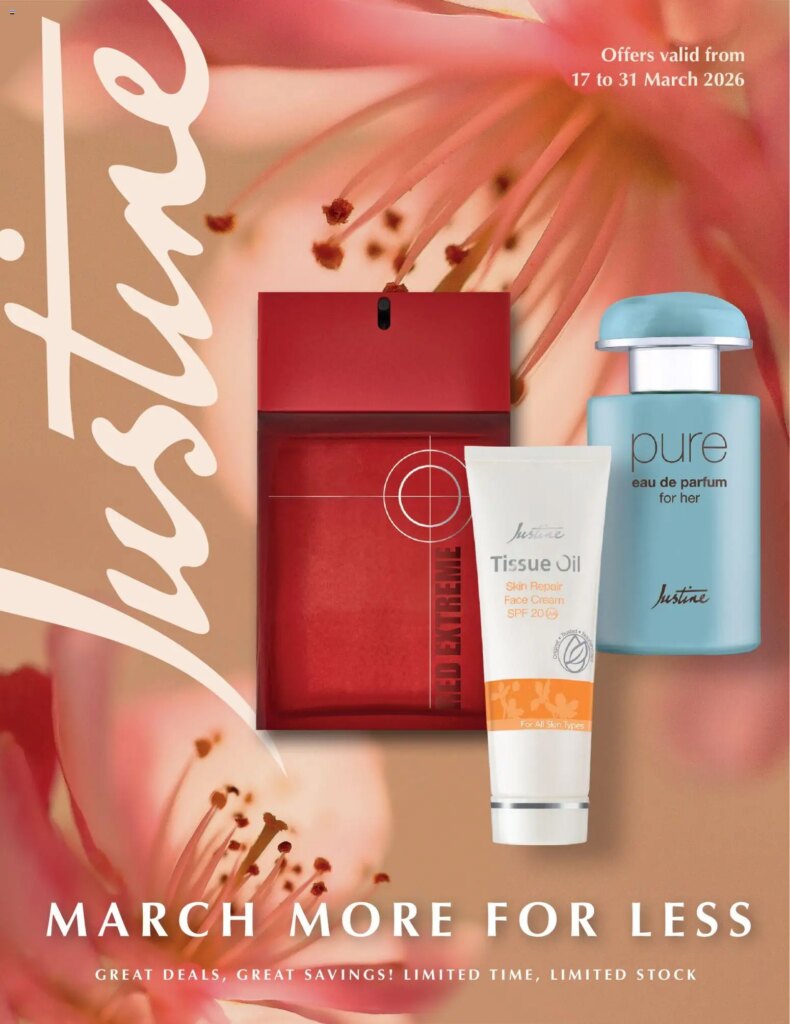 Justine – March More For Less (17/03/2026 – 31/03/2026) Online