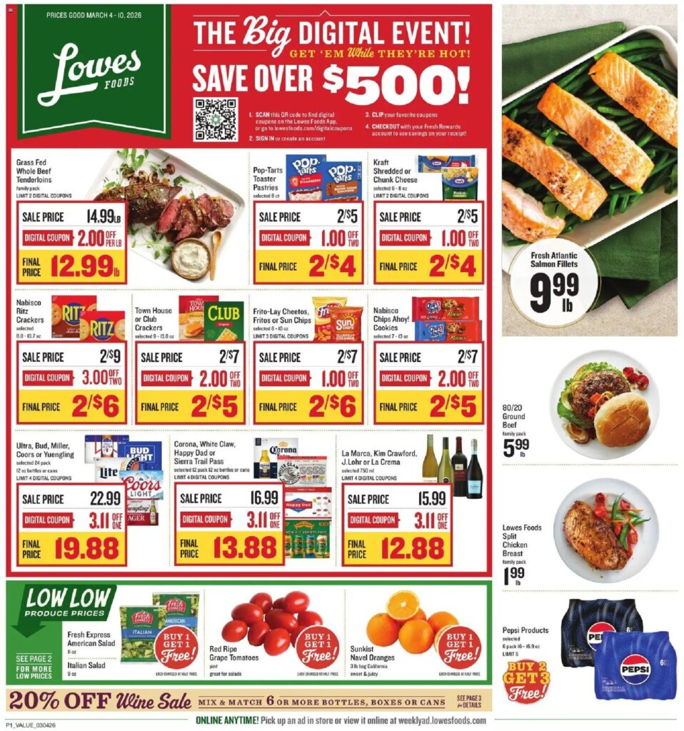 Lowes Foods Weekly Ad – NC (03/04 – 03/10 2026) – Flyer