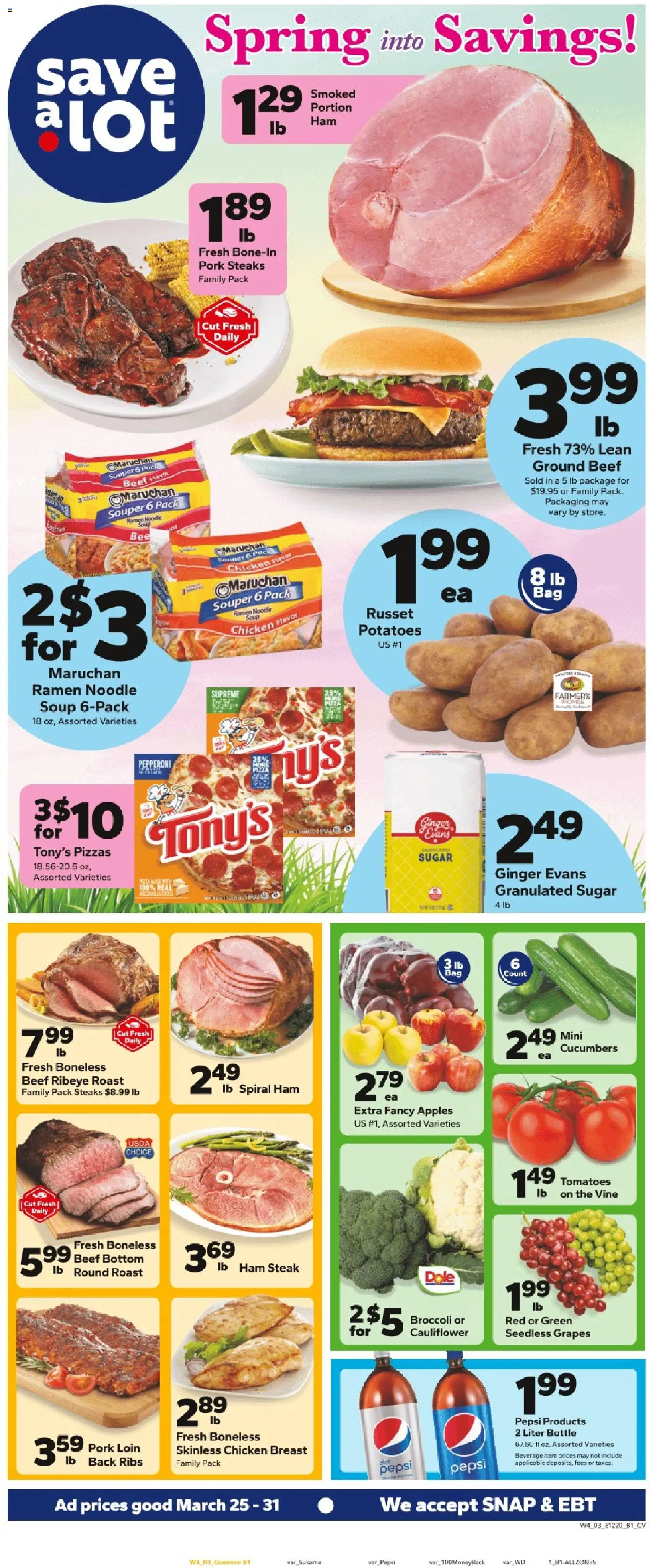 Save a Lot Weekly Ad (03/25 - 03/31 2026) - Flyer 1