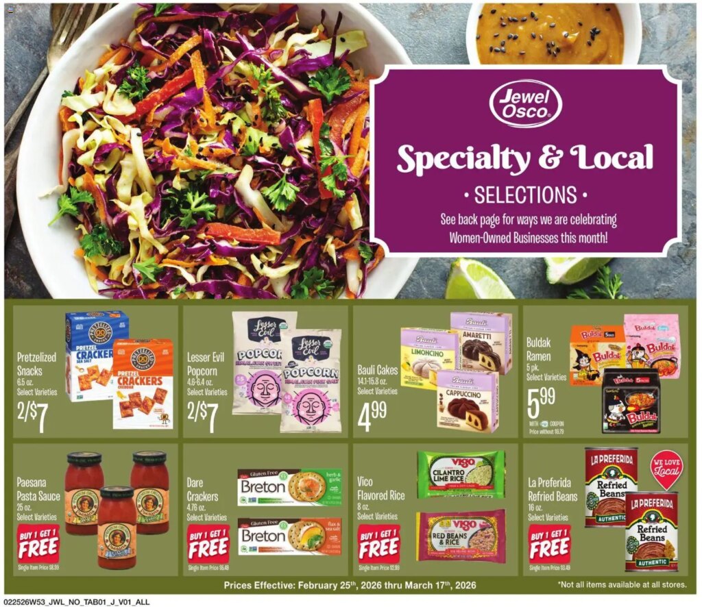 Jewel Osco Specialty & Local (02/25 – 03/17 2026) – Flyer