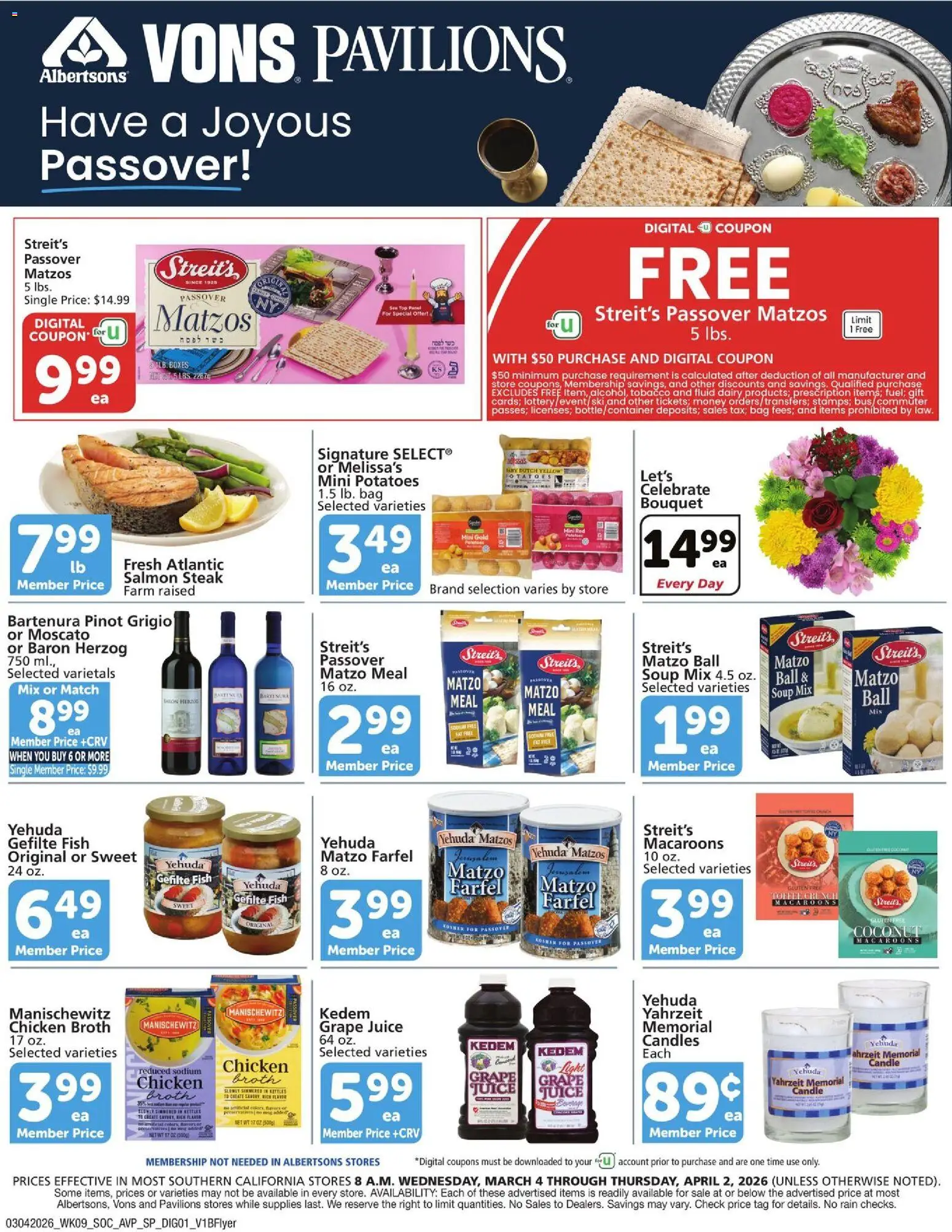 Vons Specialty Publication (03/04 - 04/02 2026) - Flyer 1