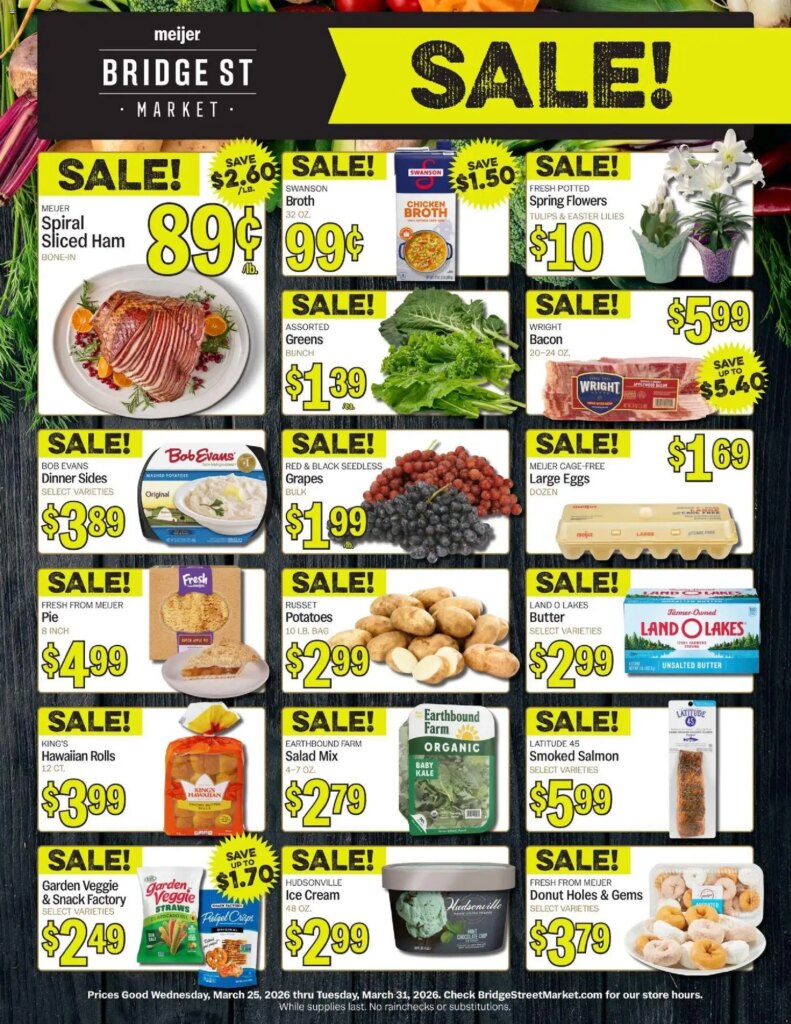 Meijer Bridge Street Market (03/25 – 03/31 2026) – Flyer