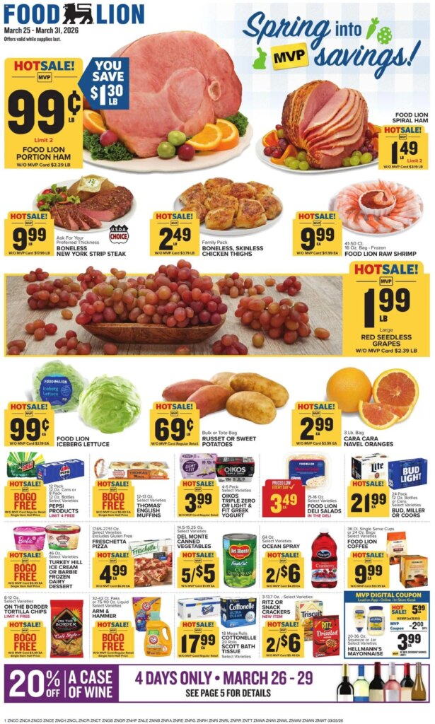 Food Lion Weekly Ad (03/25 – 03/31 2026) – Flyer