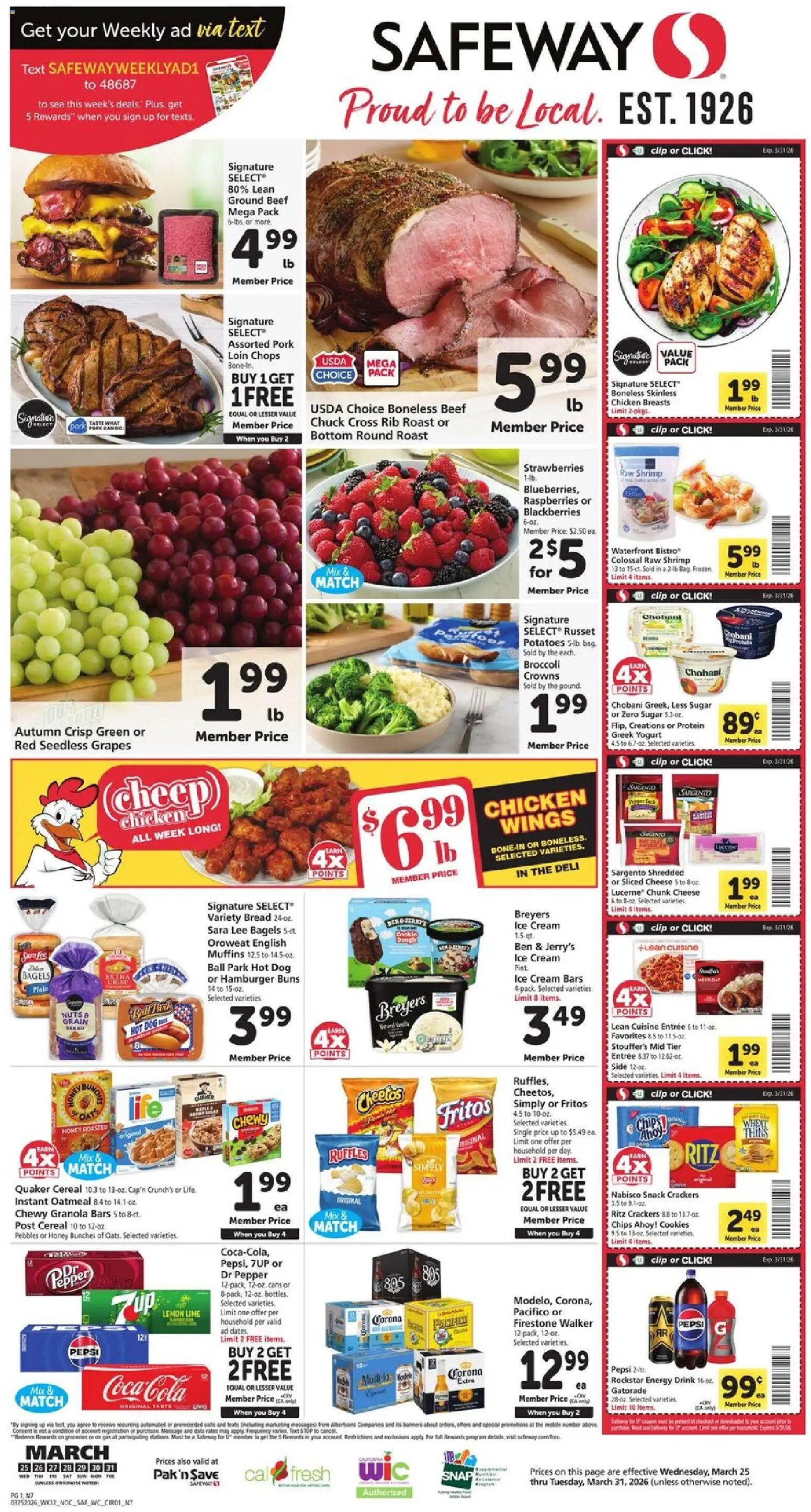 Safeway Weekly Ad (03/25 - 03/31 2026) - Flyer 1