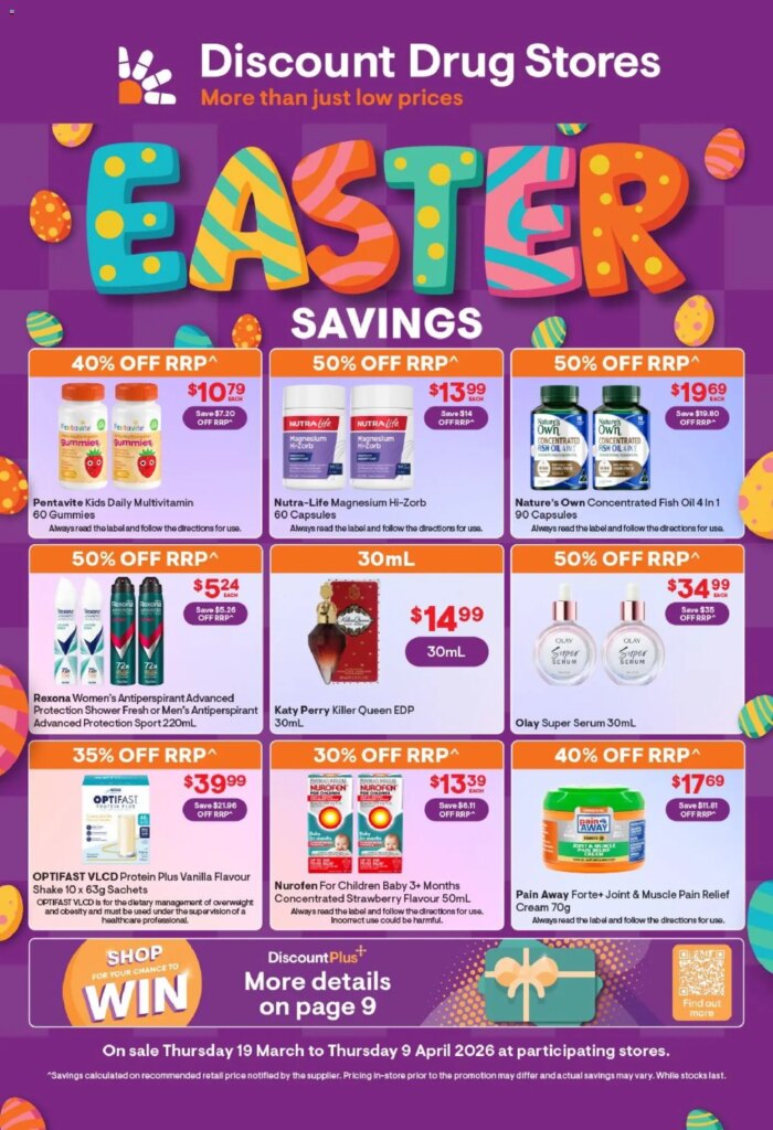 Discount Drug Stores catalogue - 19/03/2026 > weekly / monthly specials 1 Discount Drug Stores catalogue – 19/03/2026 > weekly / monthly specials