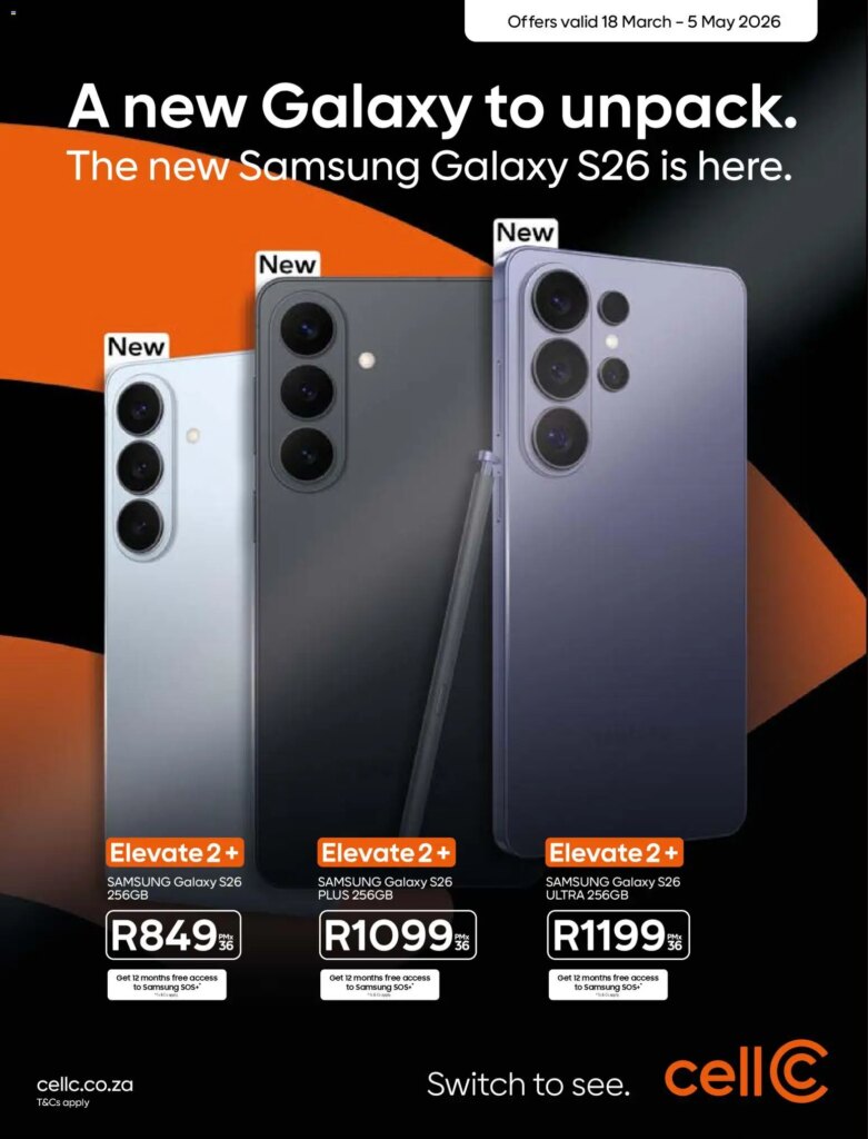 Cell C – Contract Deals (18/03/2026 – 05/05/2026) Online