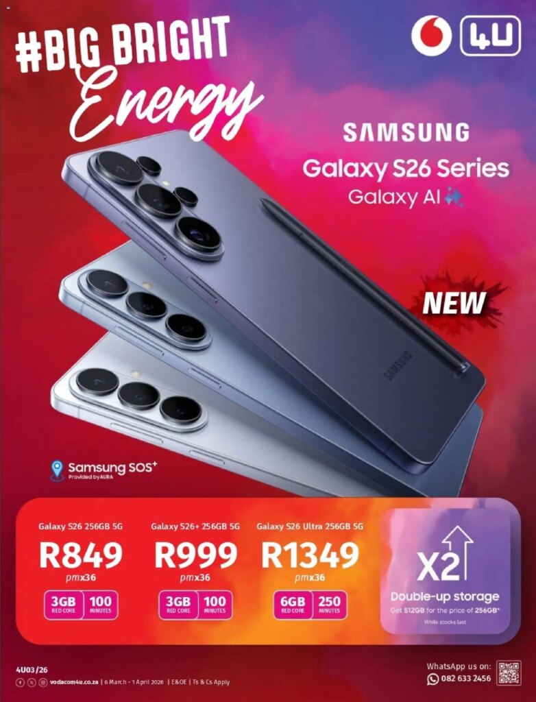 Vodacom Deals (06/03/2026 – 01/04/2026) Online