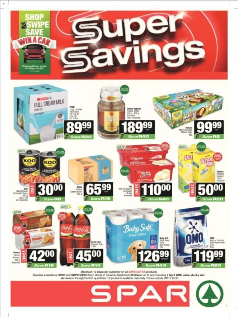 Superspar KwaZulu-Natal - Weekly Specials (23/03/2026 - 07/04/2026) Online 2 Superspar KwaZulu-Natal – Weekly Specials (23/03/2026 – 07/04/2026) Online